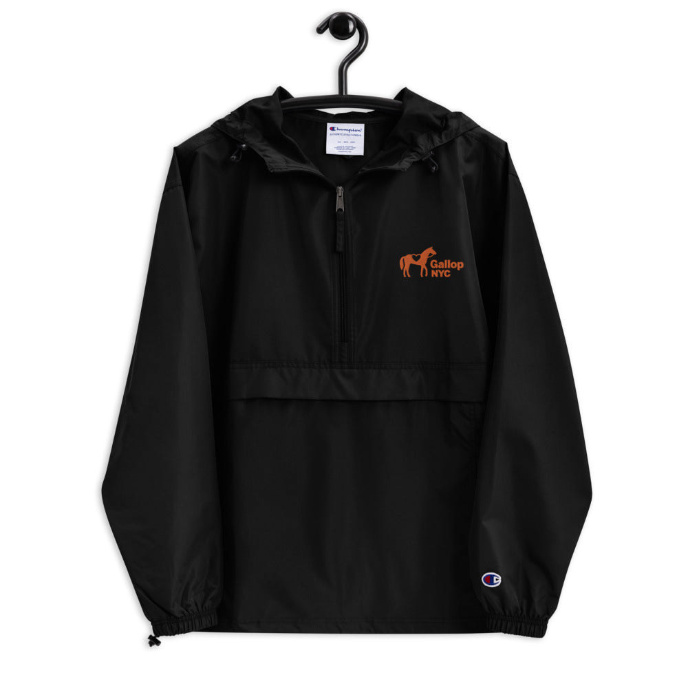 Embroidered Champion Logo Packable Jacket