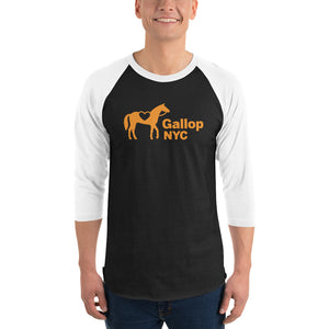 GallopNYC Logo 3/4 Sleeve Raglan Shirt